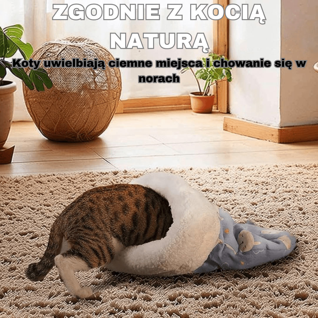 RoyalPurr™ – Luksusowy Śpiworek 360° dla Kota